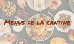 Menu de la cantine(2)
